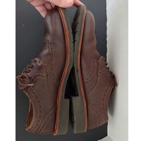 MEPHISTO Goodyear Welt Max Wingtip Derby Oxford Men 10 Chestnut Brown Leather main image 9
